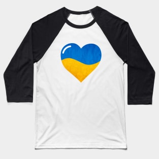 The Flag of Ukraine, Heart Baseball T-Shirt